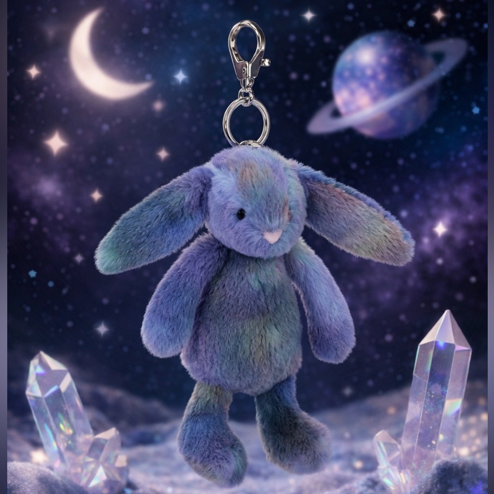 Limited Edition Jellycat Zodihop Bag Charm 🐰✨ BNWT Plush Keychain – Collectible